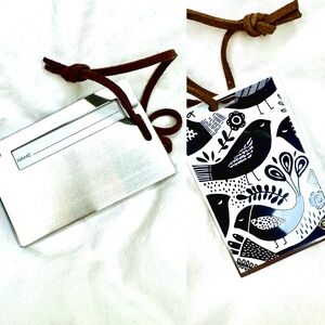 Metal Luggage‎ Tag Suitcase Label Aluminum Birds from Crate and Barrel